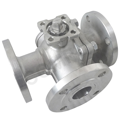 Q44F/Q45F三通法兰球阀 Q44F/Q45F三通法兰球阀